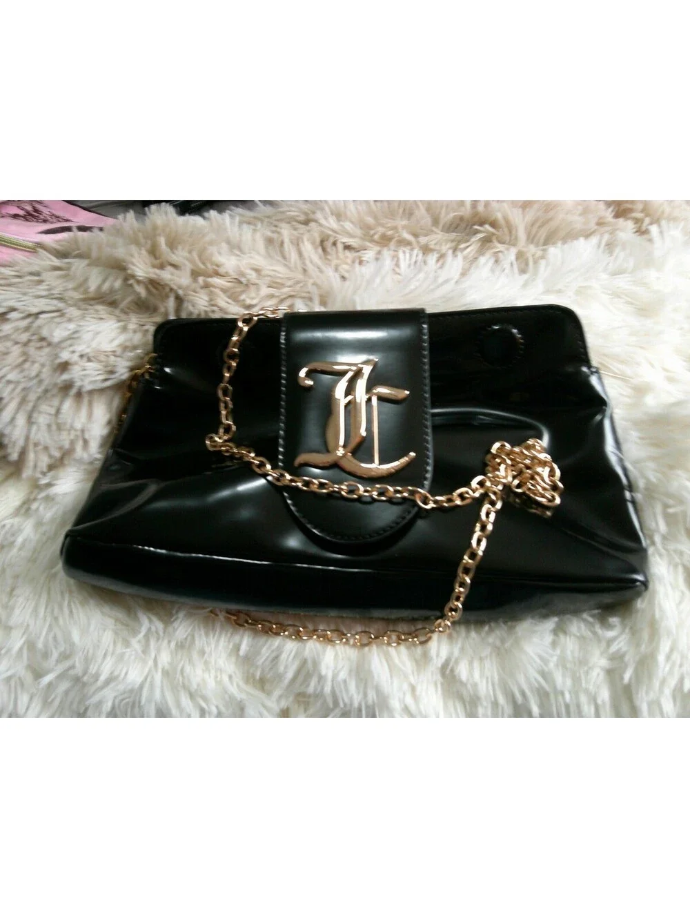 Juicy Couture Overstated Juicy Clutch Black